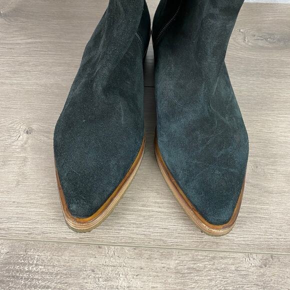 Free People Black Suede Leather Banks Over The Knee Boots Sz.40(US 9.5) NWOB - Picture 4 of 16